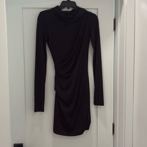Alexander Wang black knit fitted dress. Size XS.